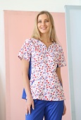 Блуза медицинская женская Лапки DS